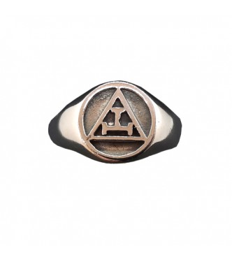 R002155 Genuine Sterling Silver Ring Royal Arch Masons Hallmarked Solid 925 Handmade